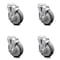 Service Caster 5 Inch Thermoplastic Rubber Wheel Swivel Bolt Hole Caster Set with Brake SCC SCC-BH20S514-TPRB-TLB-4 - alternate 1